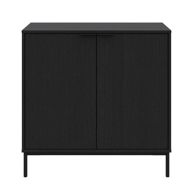 Nordika Slim 2-Door Storage Cabinet - Black | Armoire de rangement mince Nordika à 2 portes - noire