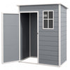 Outsunny Abri De Jardin, Rangement Exterieur Avec Porte Verrouillable, Gris