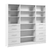 Système de garde-robe et pièce-penderie modulaire Florence de Bestar de 85 po avec rangement - blanc