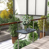 Outsunny Table Suspendue D'exterieur, Hauteur Reglable, Noir