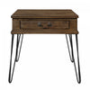 Table de Bout Hughey Avec 1 Tiroir, Chêne Rustique