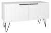 Armoire décorative Beekman de Manhattan Comfort avec 2 tablettes - blanche