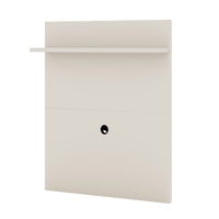 Panneau pour téléviseur Tribeca de Manhattan Comfort de 35,43 po de style moderne du milieu du 20e siècle avec tablette décorative en hauteur - blanc cassé