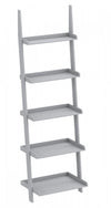 Meuble de rangement étagère murale de 70 po à 5 étages avec bordures encadrées - gris clair