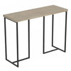 Console de 39 po - taupe foncé avec métal noir