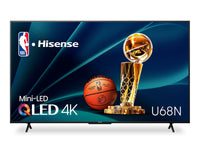 Téléviseur intelligent QLED à mini DEL de Hisense UHD 4K de 75 po à 60 Hz avec HDR10+, Dolby VisionMC et Google TVMC (75U68N)