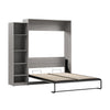 Grand lit escamotable Claremont de Bestar à 5 tablettes - gris platine