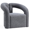 Chaise d’appoint moderne Darian de Manhattan Comfort en chenille - grise