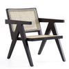 Chaise d’appoint Hamlet de Manhattan Comfort - noire et canne naturel