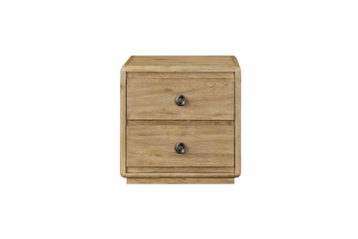 Austin Bedside 2-Drawer Nightstand, 26"W x 26"H - Natural Oak Brown | Table de nuit Austin de 26 po (L) x 26 po (H) à 2 tiroirs - brun chêne naturel