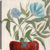 Œuvre d’art murale « Blue Floral Vase » sur toile - 21 po x 21 po