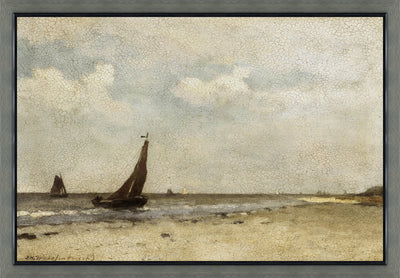 Beachday Framed Stucco Art – 27.25" x 39.25" | Œuvre d’art en stuc encadrée « Beachday » - 27,25 po x 39,25 po