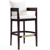 Tabouret bar Ritz de Manhattan Comfort de 38 po en hêtre - ivoire et noyer foncé