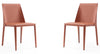 Ensemble 2 chaises de salle à manger Paris de Manhattan Comfort en cuir à équipement - argile