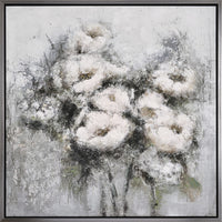 Peinture acrylique encadrée « Bouquet of Flowers » - 35,5 po x 35,5 po