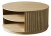 Table à café moderne Juniper de 35 po - chêne naturel