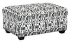 Pouf de rangement personnalisable Trunk de Sofa Lab de 39 po fabriqué au Canada en tissu - tissu décoratif Noir