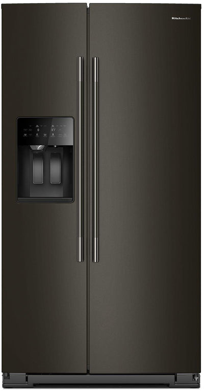 KitchenAid 36" 21 Cu. Ft. Counter-Depth Refrigerator – Black Ore - KRSC536RBE | Réfrigérateur KitchenAid de 21 pi3 et de 36 po de profondeur comptoir - minerai noir - KRSC536RBE