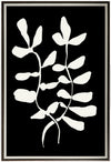 Œuvre d’art encadrée au fini lin « Abstract Leaf II » - 33 po x 49 po