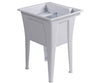 Armoire d’appoint Palary avec cuve pour la buanderie - blanche