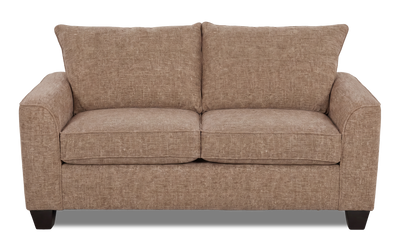 Made in Canada Customizable Sofa Lab Arc 86" Fabric Condo Sofa – Chenille Praline | Sofa personnalisable Arc de Sofa Lab de 86 po de format condo fabriqué au Canada en tissu - Chenille Praline