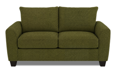 Made in Canada Customizable Sofa Lab Arc 86" Fabric Condo Sofa – Chenille Moss | Sofa personnalisable Arc de Sofa Lab de 86 po de format condo fabriqué au Canada en tissu - Chenille Moss