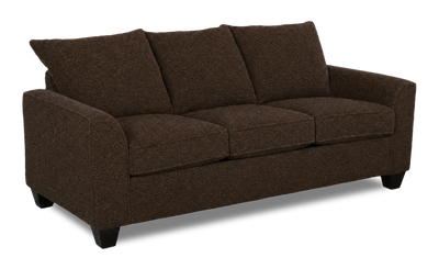 Made in Canada Customizable Sofa Lab Arc 86" Fabric Sofa – Teddy Walnut | Sofa personnalisable Arc de Sofa Lab de 86 po fabriqué au Canada en tissu - Teddy Walnut
