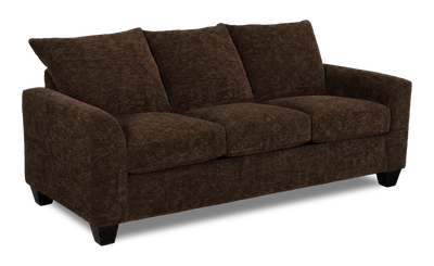 Made in Canada Customizable Sofa Lab Arc 86" Fabric Sofa – Plush Chocolate | Sofa personnalisable Arc de Sofa Lab de 86 po fabriqué au Canada en tissu - Plush Chocolate