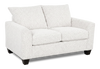 Causeuse personnalisable Roll de Sofa Lab de 63 po fabriqué au Canada en tissu - Teddy Snow