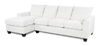 Sofa-lit sectionnel de gauche personnalisable Arc de Sofa Lab fabriqué au Canada en tissu - Teddy Snow