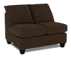 Causeuse sans accoudoirs personnalisable Arc de Sofa Lab de 46 po fabriquée au Canada en tissu - Teddy Walnut
