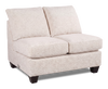 Causeuse sans accoudoirs personnalisable Arc de Sofa Lab de 46 po fabriquée au Canada en tissu - Chenille White