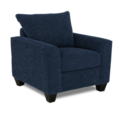 Made in Canada Customizable Sofa Lab Arc 40" Fabric Chair – Chenille Pacific | Fauteuil personnalisable Roll de Sofa Lab de 40 po fabriqué au Canada en tissu - Chenille Pacific
