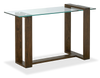 Table de salon rectangulaire Bartley de 40 po avec dessus en verre - gland