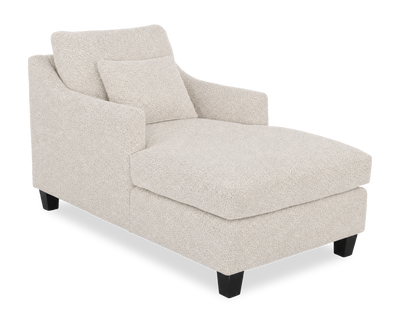 Made in Canada Sofa Lab Customizable 36" Fabric Accent Chaise with Wood Legs – Teddy Riverrock | Fauteuil long d’appoint personnalisable de Sofa Lab de 36 po fabriqué au Canada en tissu avec pattes en bois - Teddy Riverrock