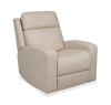 Fauteuil à coulissement automatique et à inclinaison électrique Charlotte de 36,6 po en tissu avec appuie-tête électrique - sable