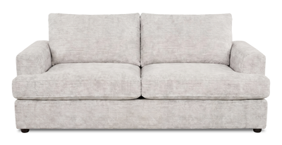Made in Canada Customizable Sofa Lab Curve 86" Fabric Condo Sofa – Plush Oyster | Sofa personnalisable Curve de Sofa Lab de 86 po de format condo fabriqué au Canada en tissu - Plush Oyster