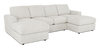 Sofa sectionnel avec deux fauteuils longs personnalisable Curve de Sofa Lab fabriqué au Canada en tissu - Teddy Riverrock