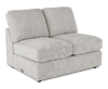 Causeuse sans accoudoirs personnalisable Curve de Sofa Lab de 47 po fabriquée au Canada en tissu Plush - Plush Oyster