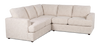 Sofa sectionnel 2 pièces personnalisable Curve de Sofa Lab fabriqué au Canada en tissu - Chenille White