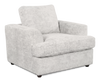 Fauteuil personnalisable Curve de Sofa Lab de 40 po fabriqué au Canada en tissu - Plush Oyster