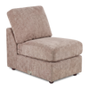Fauteuil sans accoudoirs personnalisable Curve de Sofa Lab de 24 po fabriqué au Canada en tissu Chenille - Chenille Praline
