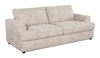 Sofa-lits personnalisable Curve de Sofa Lab de 38 po fabriqué au Canada en tissu - Plush Parchment