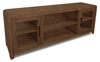 Garrison 72" Modern TV Stand with Storage and Cable Management for TV’s up to 80" – Dark Brown | Meuble pour téléviseur moderne Garrison de 72 po avec rangement et système de gestion des câbles pour téléviseurs jusqu’à 80 po - brun foncé