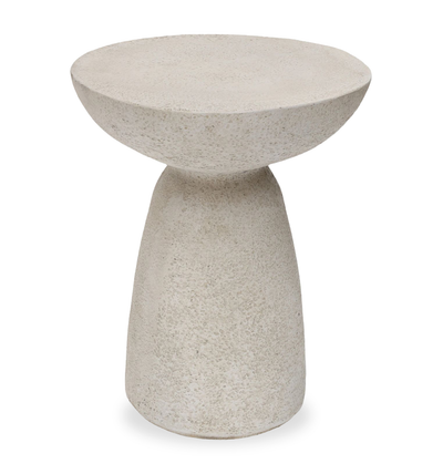 Lake 18.9" Modern End Table - Cream | Table de bout moderne Lake de 18,9 po - crème