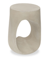 Table de bout moderne Lana de 17,9 po - crème