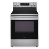 Cuisinière intelligente électrique LG de 6,3 pi3 avec friture à air - acier inoxydable - LREN6321VE