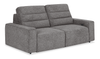 Sofa-lit sectionnel Prestige de Shaquille O’Neal Home avec coulissement électrique - gris