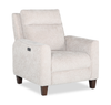 Fauteuil à inclinaison électrique Primrose de 35 po en tissu de chenille avec appuie-tête électrique - lin