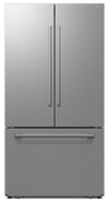 Réfrigérateur Bespoke de Samsung de 24 pi3 et de 36 po de profondeur comptoir à portes françaises avec IA – acier inoxydable - RF70H25KERAA